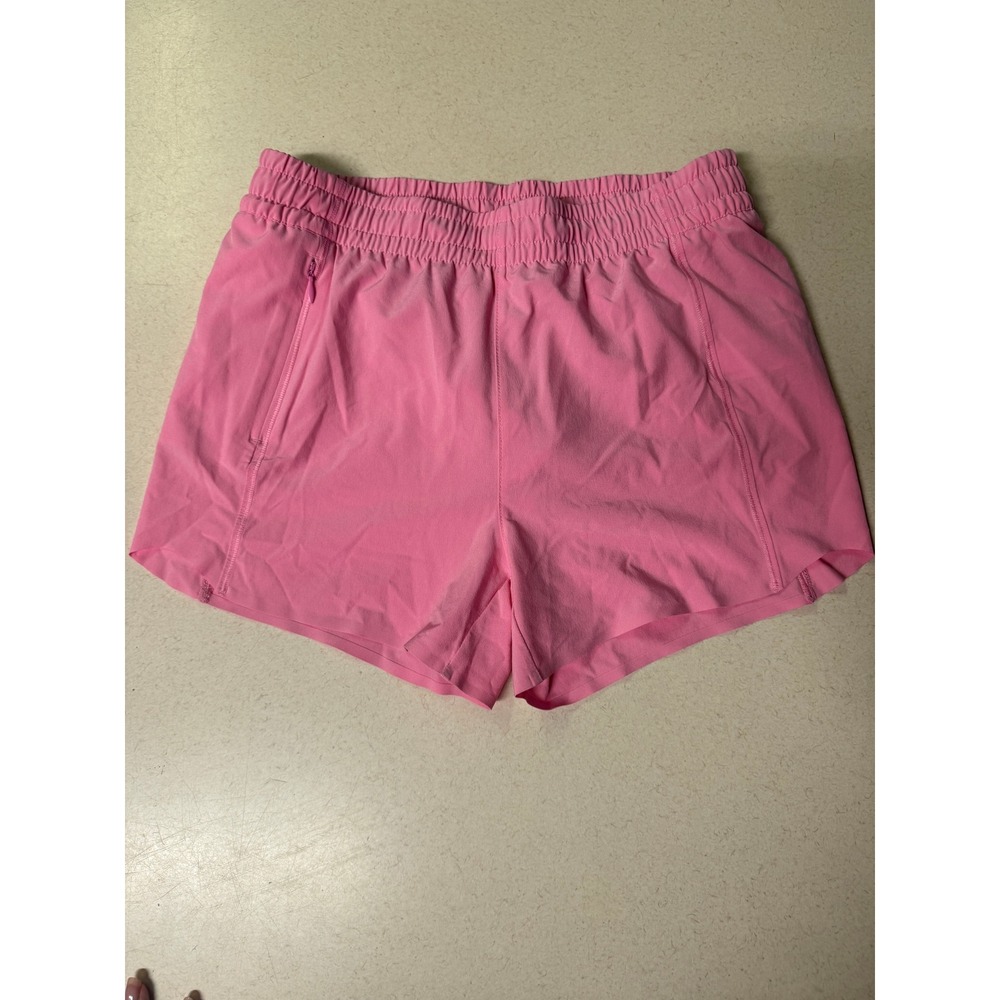 Athleta Girl Pink Heart The Hustle 2.5 Shorts XXL 16 Activewear Running Pocket